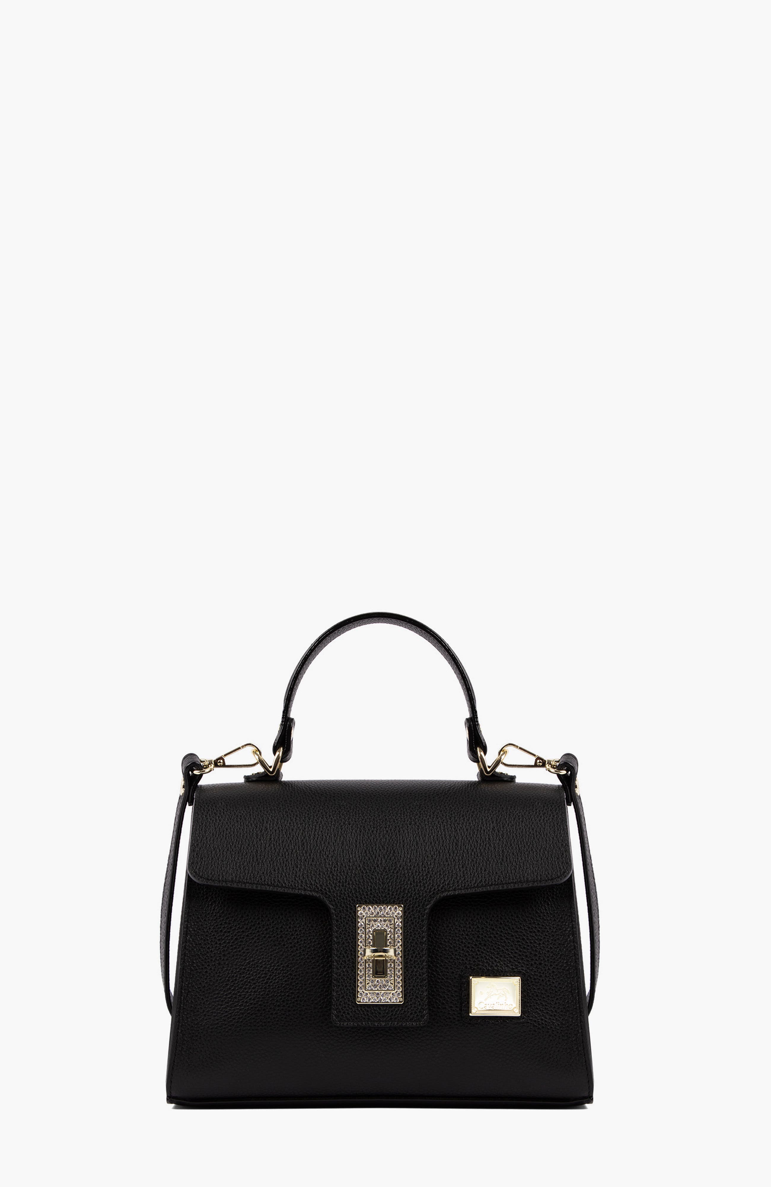 Muse 559 Pebbled Leather Handbag, Main, color, Black