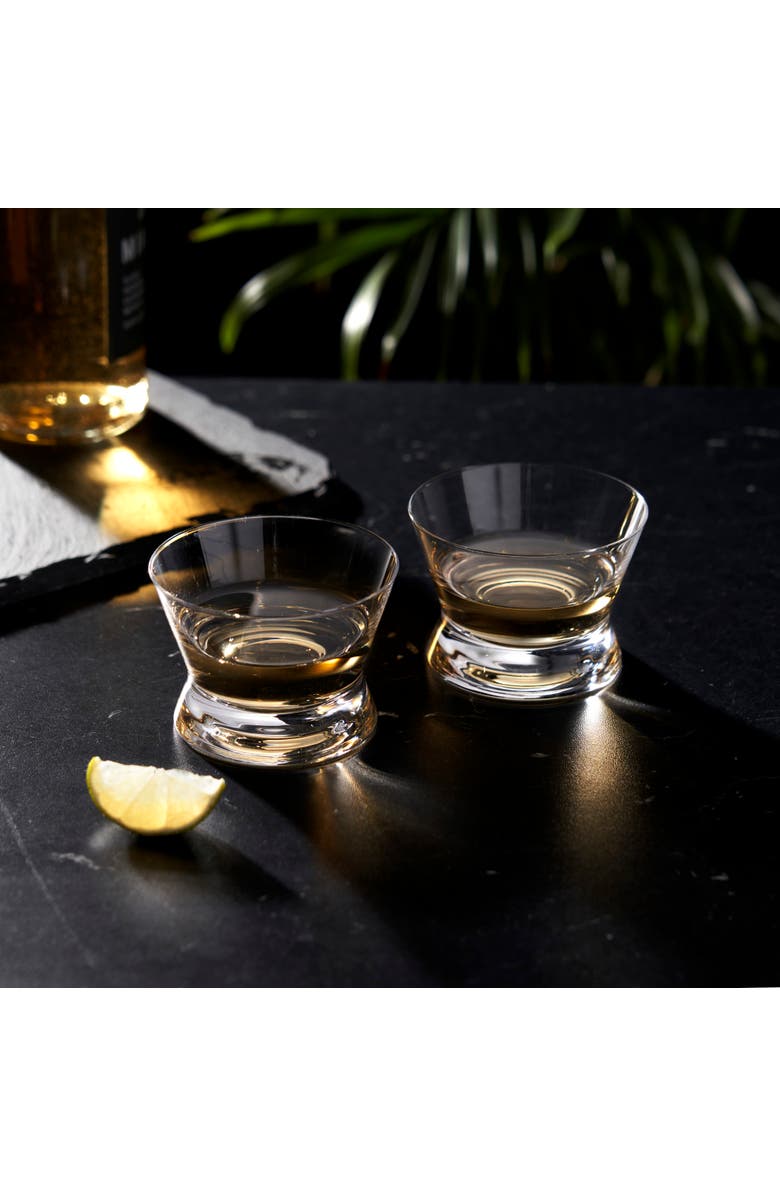 Viski Raye Crystal Tequila Tasting Glasses Set of 2, Alternate, color, Clear