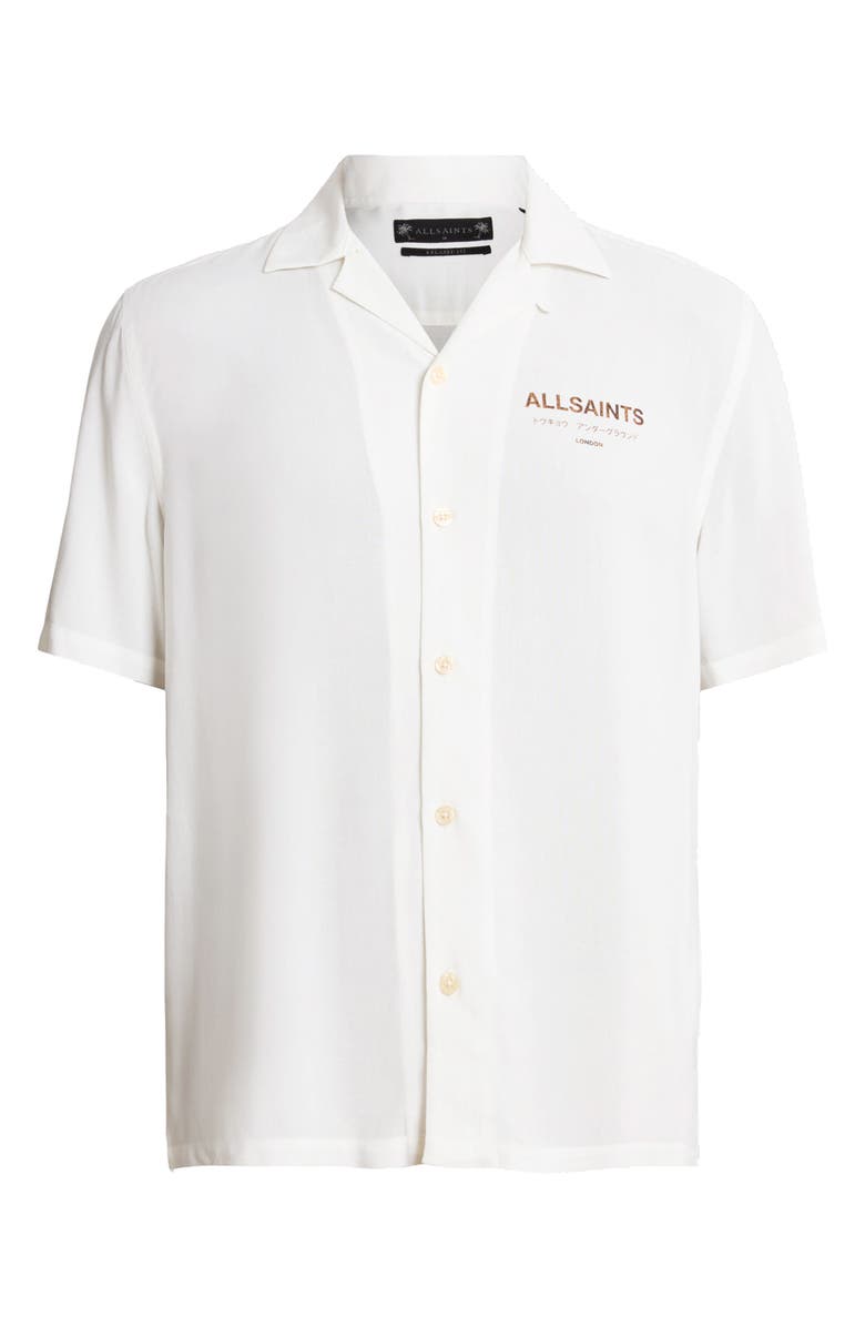 AllSaints Ouija Relaxed Fit Camp Shirt, Alternate, color, 