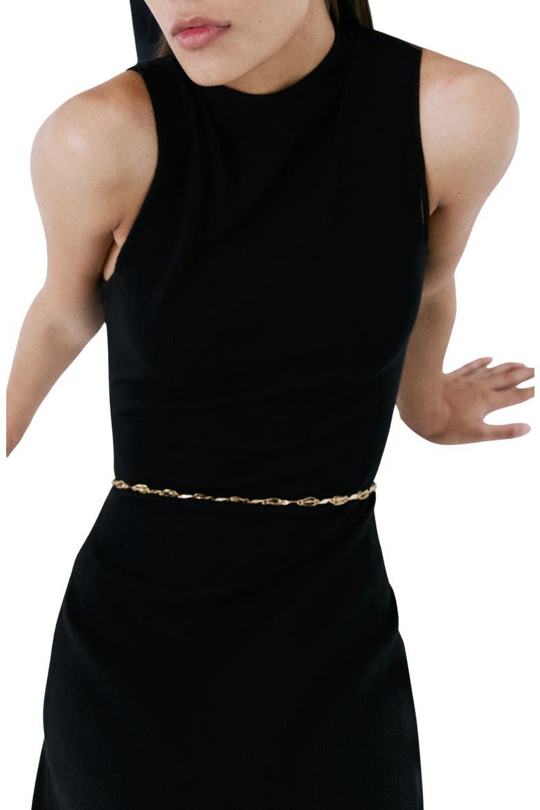 Beaded Chain Belt, Alternate, color, GOLD