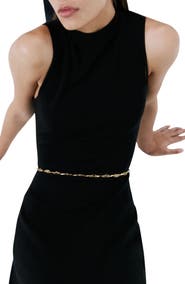 MANGO Beaded Chain Belt