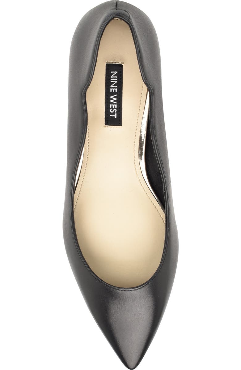 Nine West Lovlady Pointed Toe Flat, Alternate, color, Black