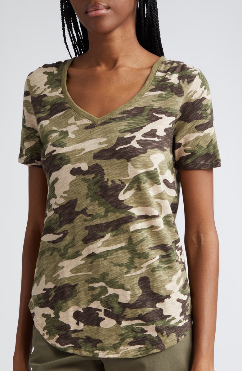 ATM Anthony Thomas Melillo Camo Print Slub Cotton Jersey T-Shirt, Alternate, color, 