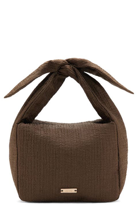 Heidi Knotted Top Handle Bag
