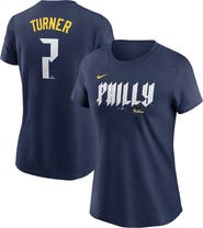Nike Women's Nike Trea Turner Royal Philadelphia Phillies 2024 City Connect Fuse Player Name & Number T-Shirt