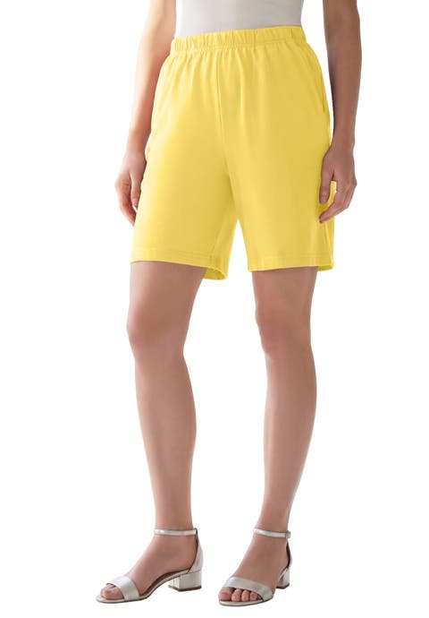 Plus Size Soft Knit Pull On Short