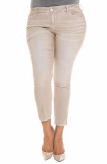 Stretch Corduroy Cropped Skinny Pants