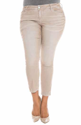 Stretch Corduroy Cropped Skinny Pants