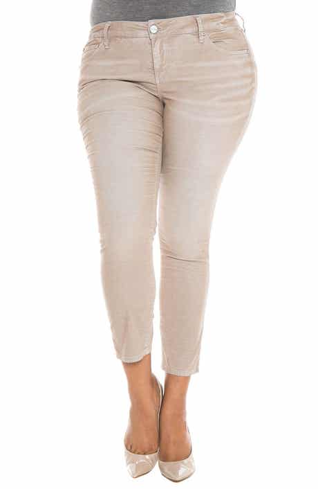 Stretch Corduroy Cropped Skinny Pants
