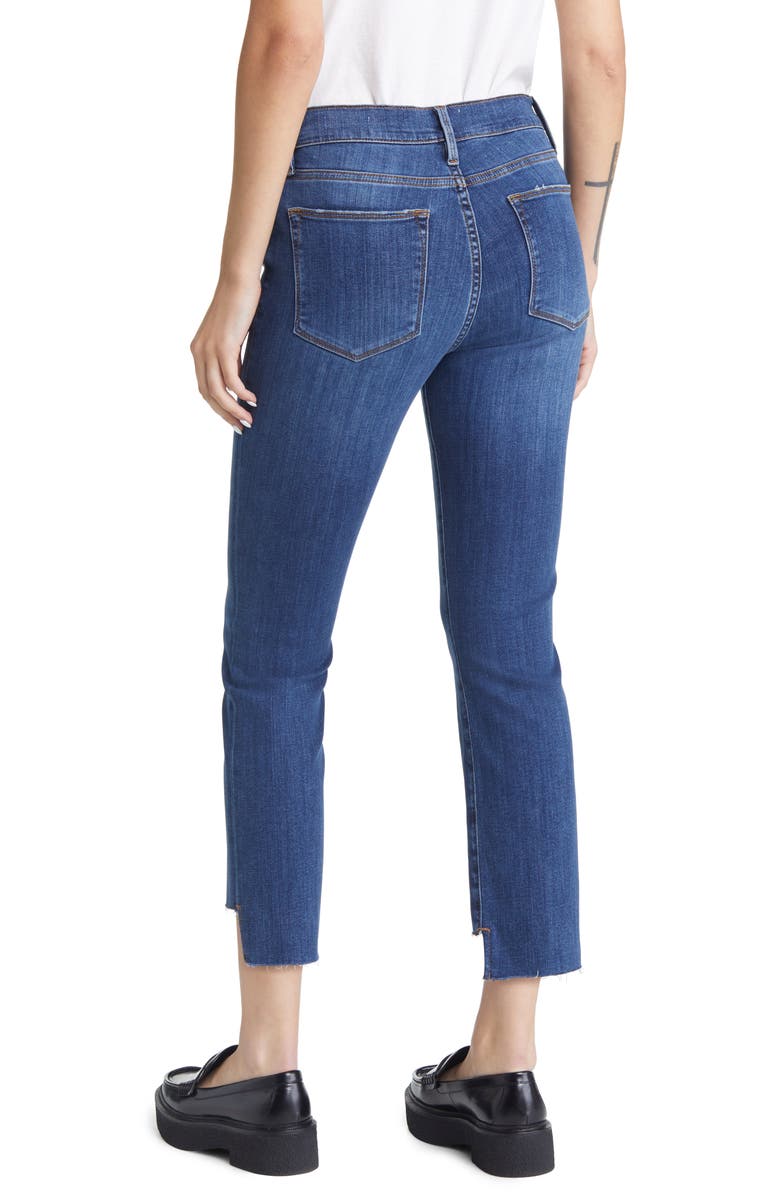FRAME Le High Step Hem Straight Leg Crop Jeans, Alternate, color,