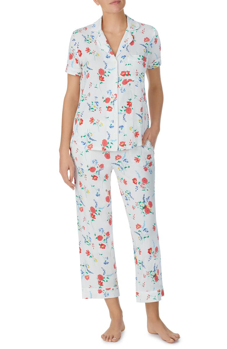 Kate Spade New York print pajamas, Main, color, 