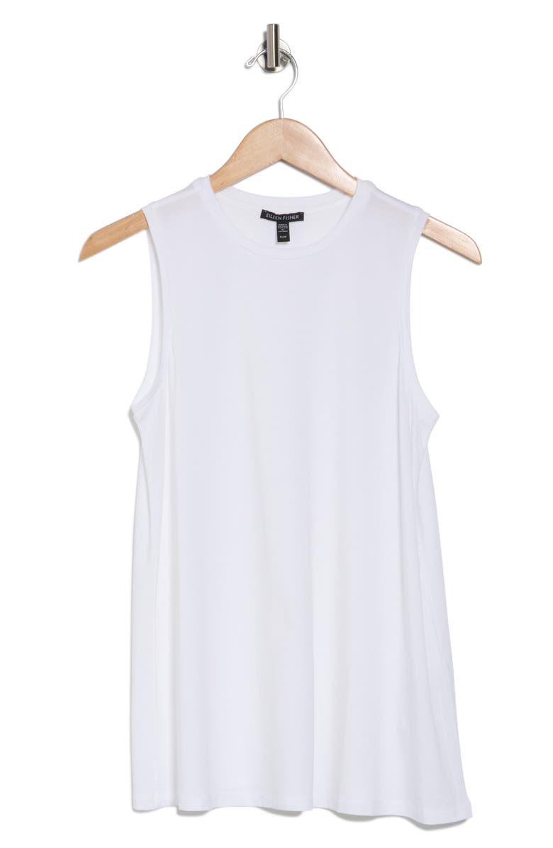 Eileen Fisher Tencel<sup>®</sup> Lyocell Tank Top, Main, color, White