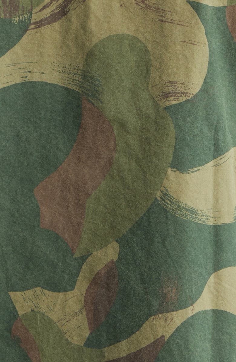 Double RL Camo Print Cotton Poplin Button-Up Overshirt, Alternate, color, Printed Camo