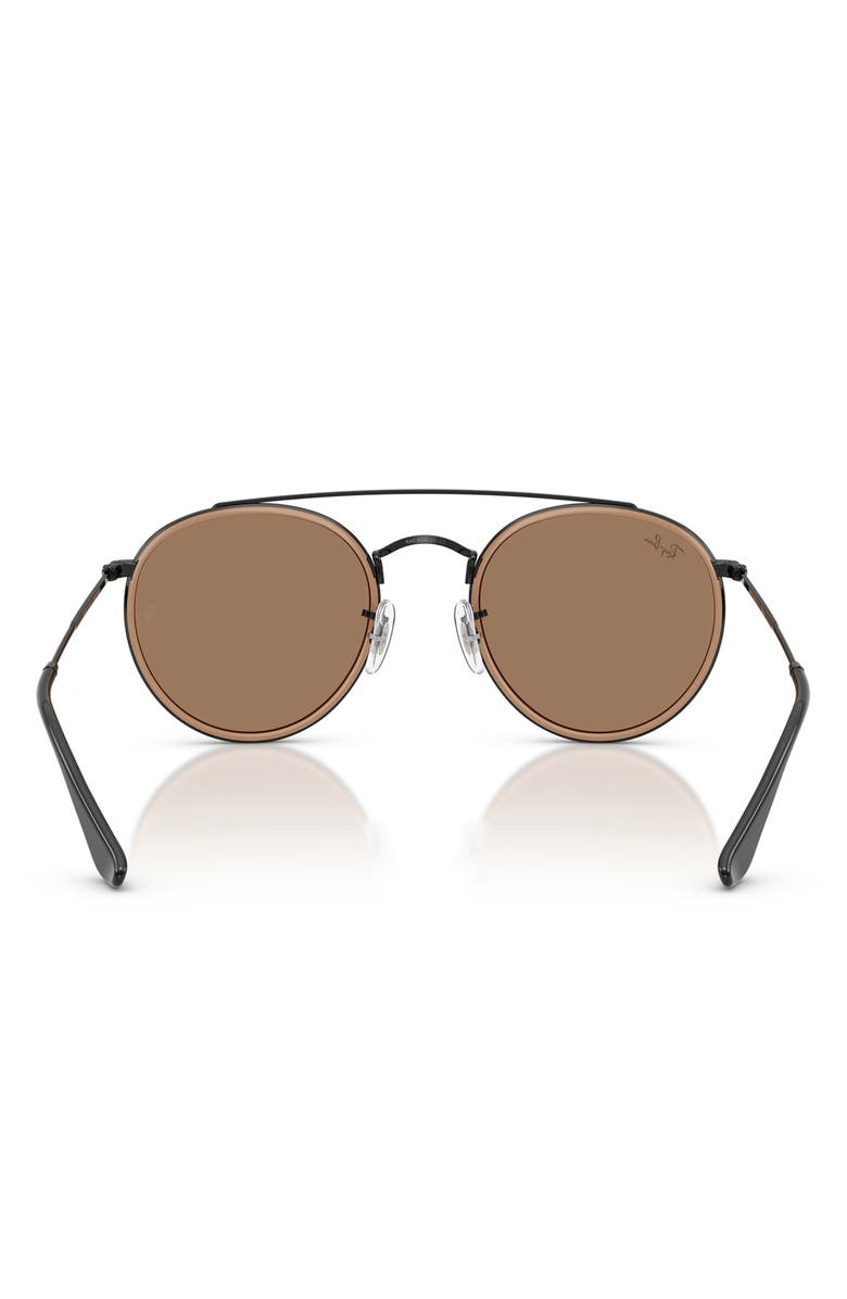 Ray-Ban 51mm Aviator Sunglasses, Alternate, color, Black / Brown