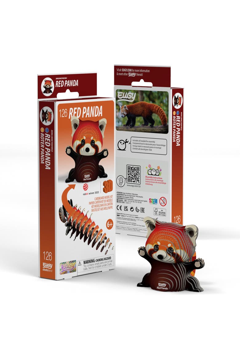 Red Panda 3D Puzzle, Main, color, No Color