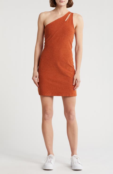 Your Mind One-Shoulder Space Dye Minidress