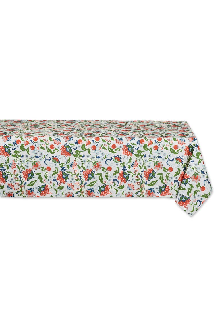 Outdoor Printed Tablecloth 60x84, Main, color, Garden Floral