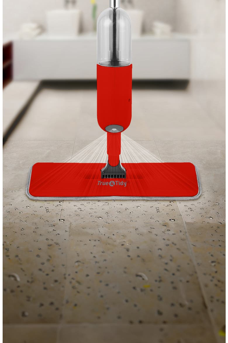 True & Tidy 250 Refillable Spray Mop, Alternate, color, RED