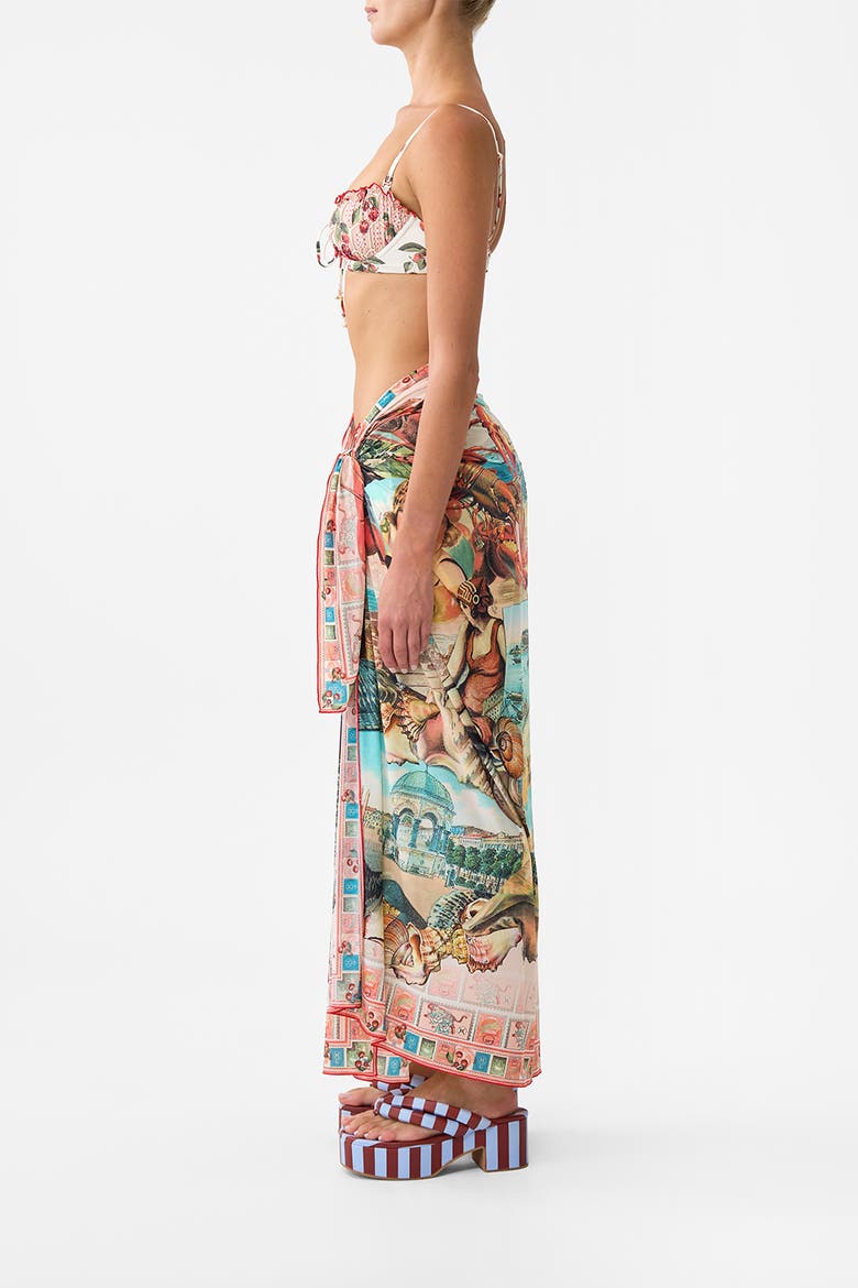 Multi Wear Long Sarong Notes From The Road, Alternate, color, Notes From The Road