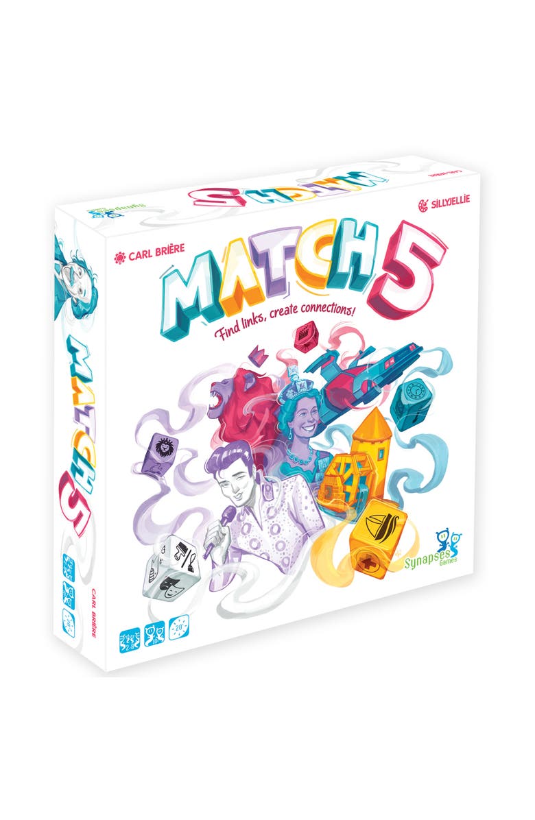 Synapses Games Match 5 Family Board Game Word Association and Dice Game, Main, color, Multicolored