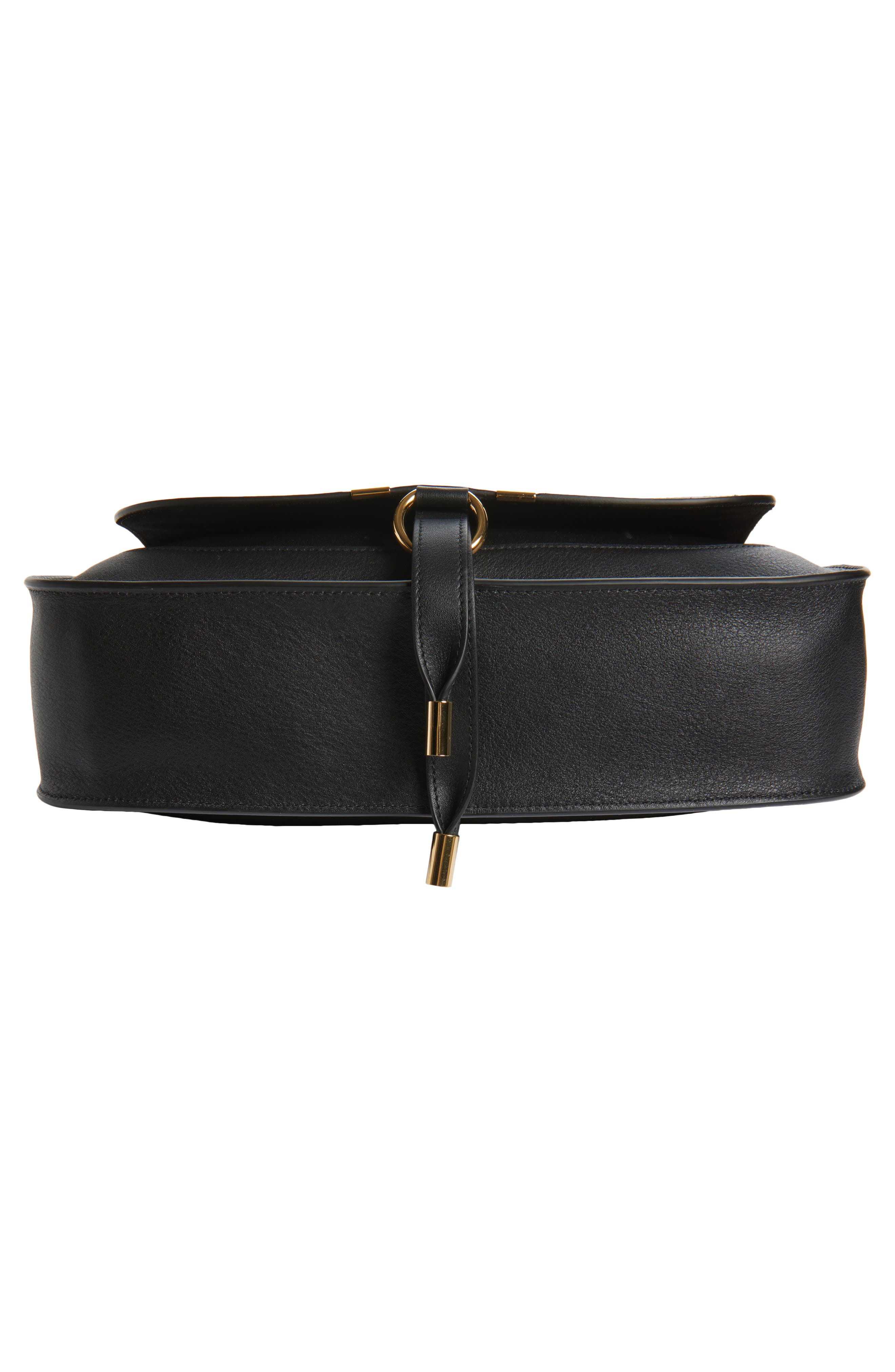 Chloé Small Marcie Leather Shoulder Bag, Alternate, color, Black