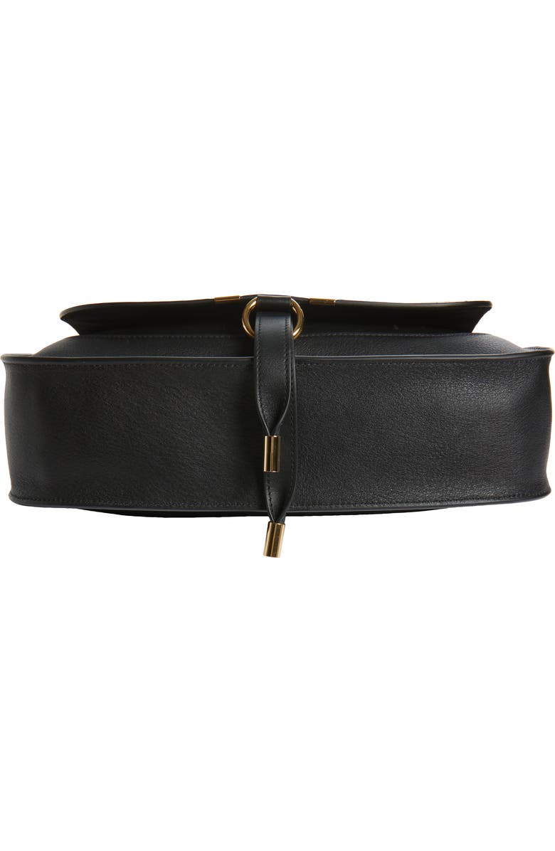 Chloé Small Marcie Leather Shoulder Bag, Alternate, color, Black
