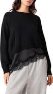 Steve Madden Aries Lace Hem Sweater
