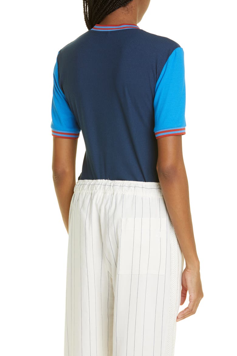 Shade Colorblock Rib T-Shirt, Alternate, color, NAVY