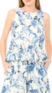 Ted Baker Print Peplum Top