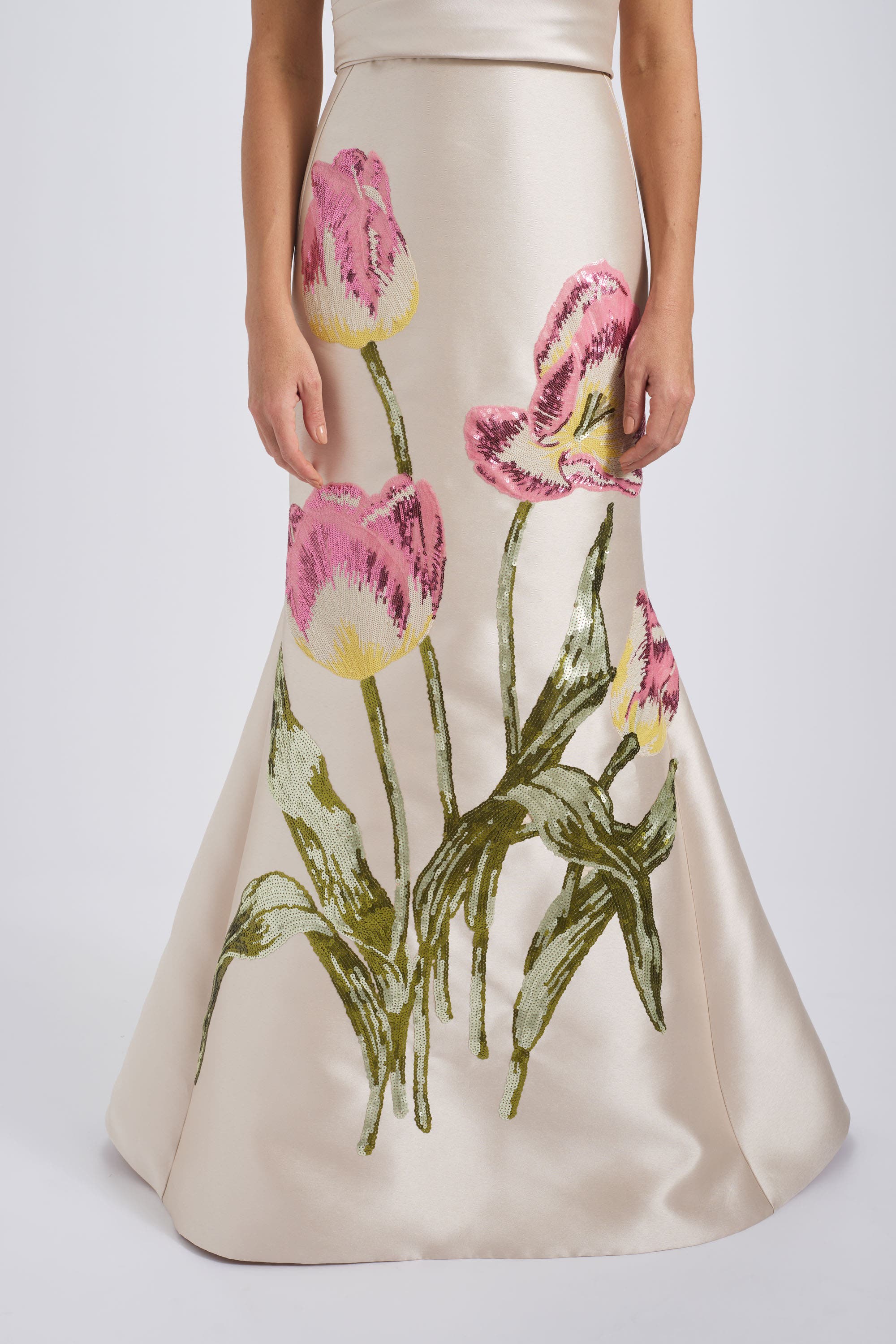 Sequin Applique Gown - image 2