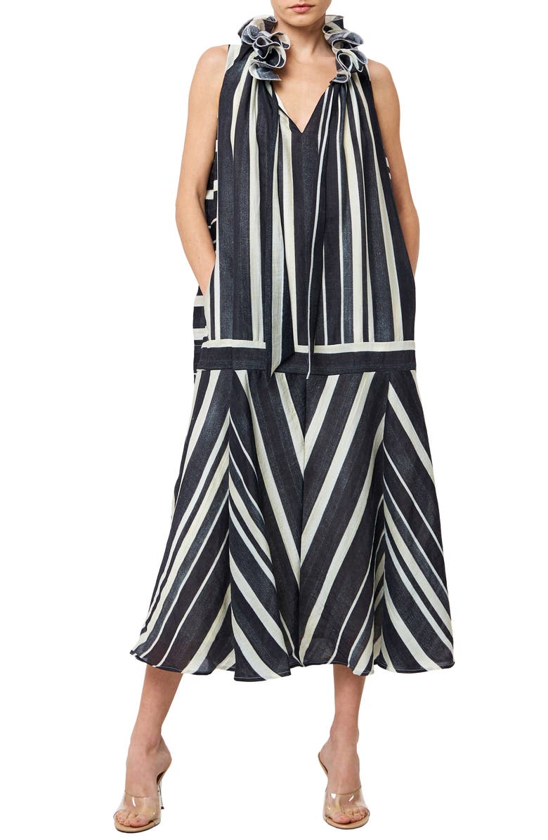 CIEBON Kenny Midi Trapeze Dress, Main, color, 