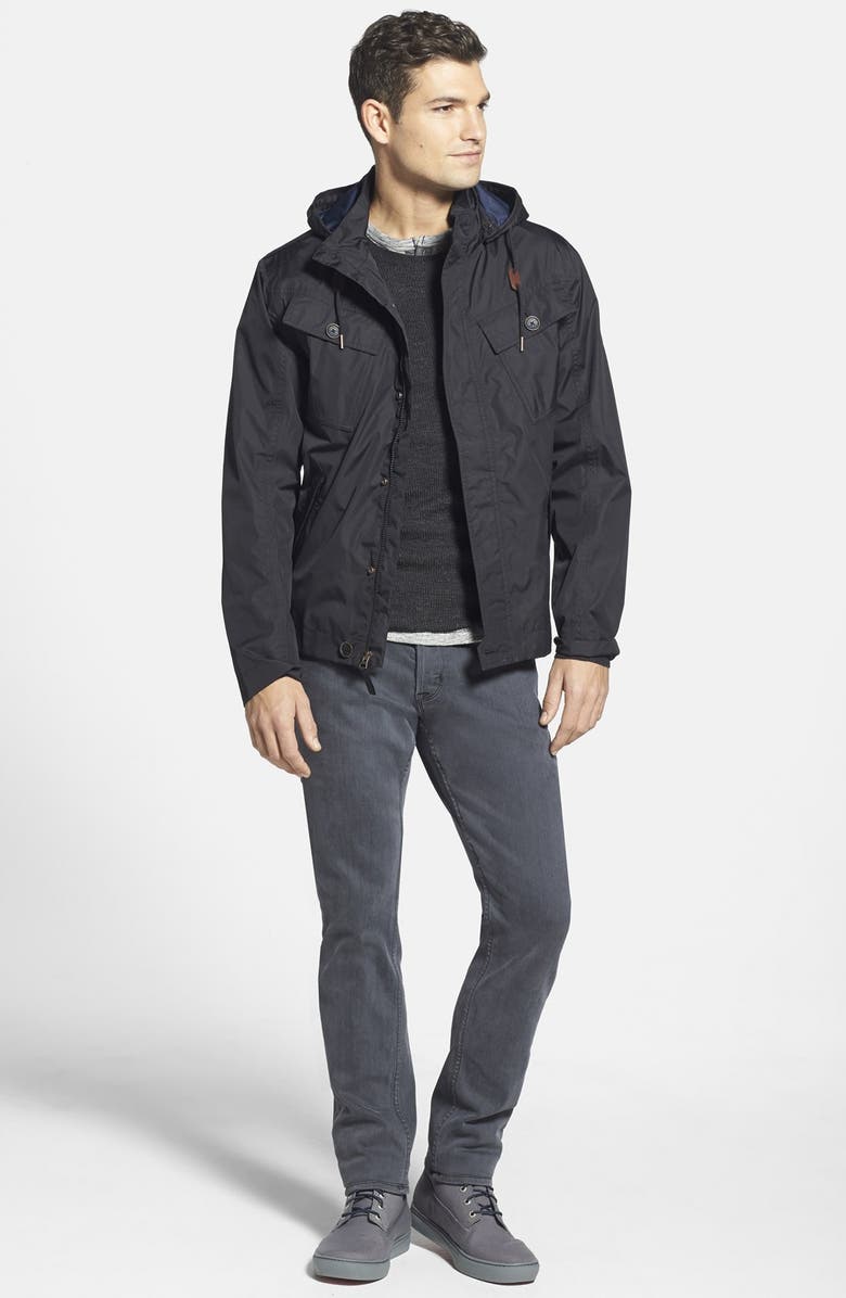 Timberland 'Mount Clay' Regular Fit Waterproof Cargo Bomber Jacket, Alternate, color, 