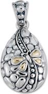 SAMUEL B. Sterling Silver & 18K Gold Butterfly Pendant