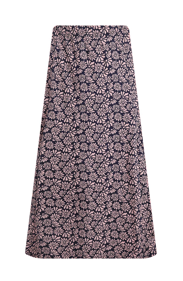 Weird Fish Romaro Printed Jersey Midi Skirt, Alternate, color, Tea Rose