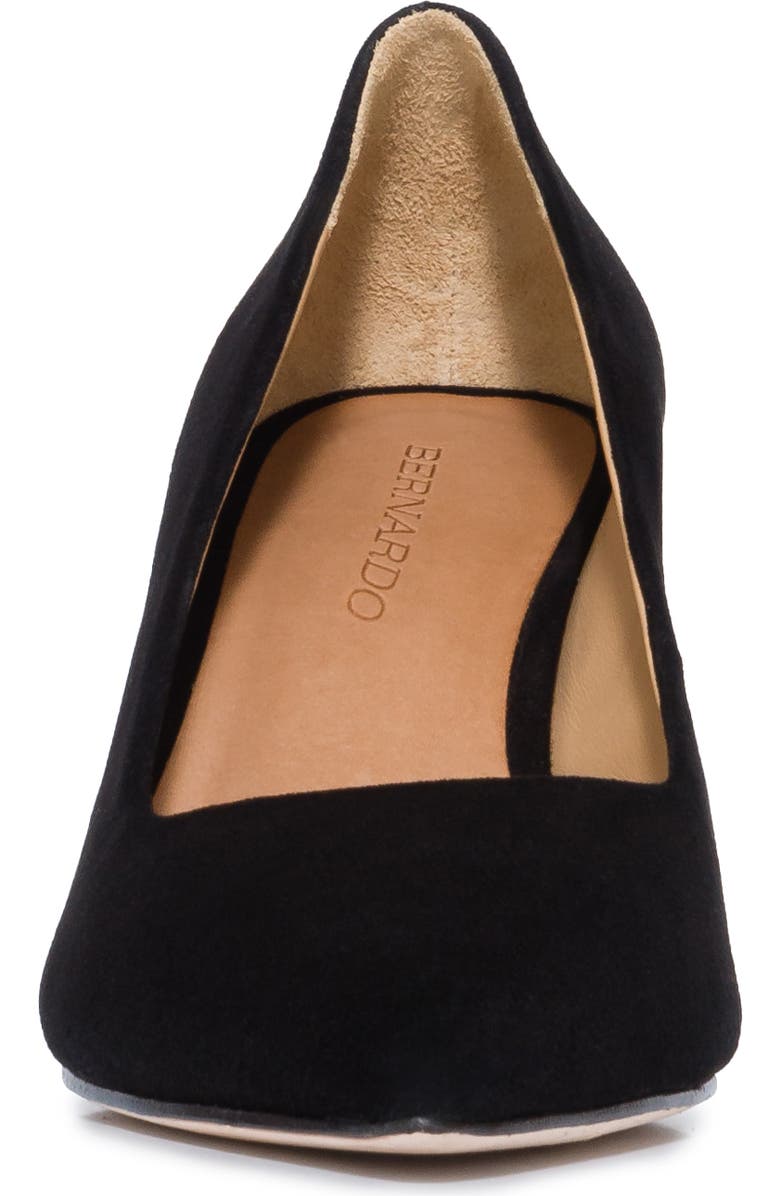 Bernardo Footwear Giselle Pump, Alternate, color, Black Suede