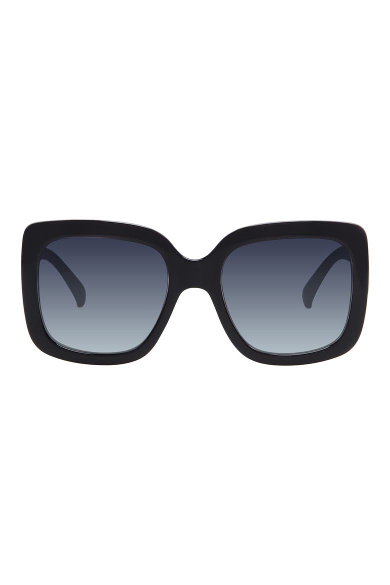 53mm Square Sunglasses, Main, color, BLACK/ LILAC CRYSTAL BI-LAYER