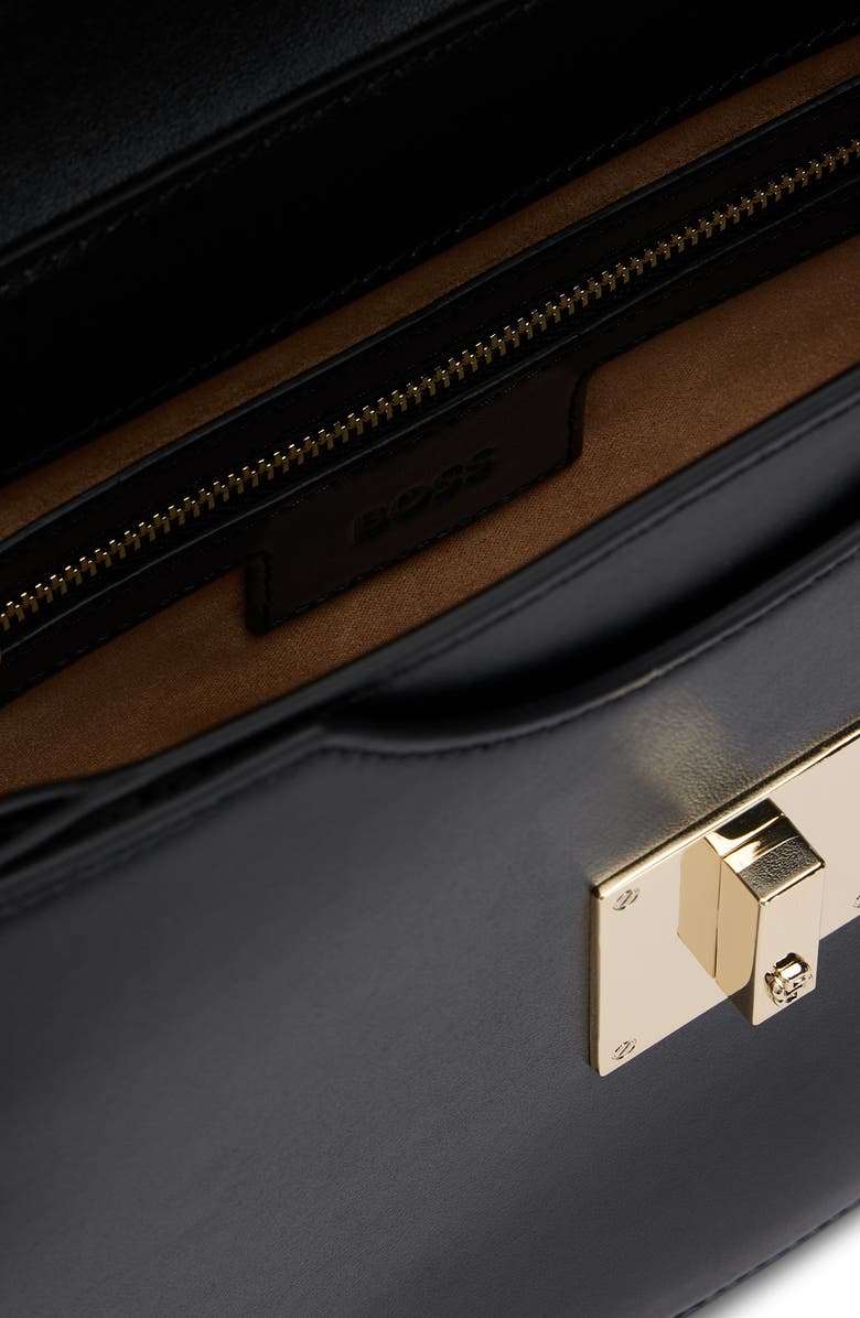 HUGO Ariell Leather Top Handle Bag, Alternate, color,