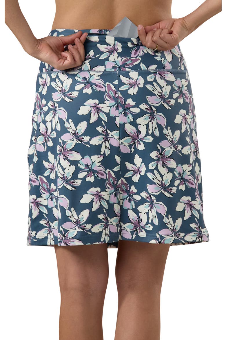 Knee Length Travel Skort, Alternate, color, Mirage Whisper Lily