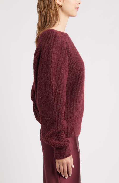 Open Edit Twist Reversible Sweater In Animal Print