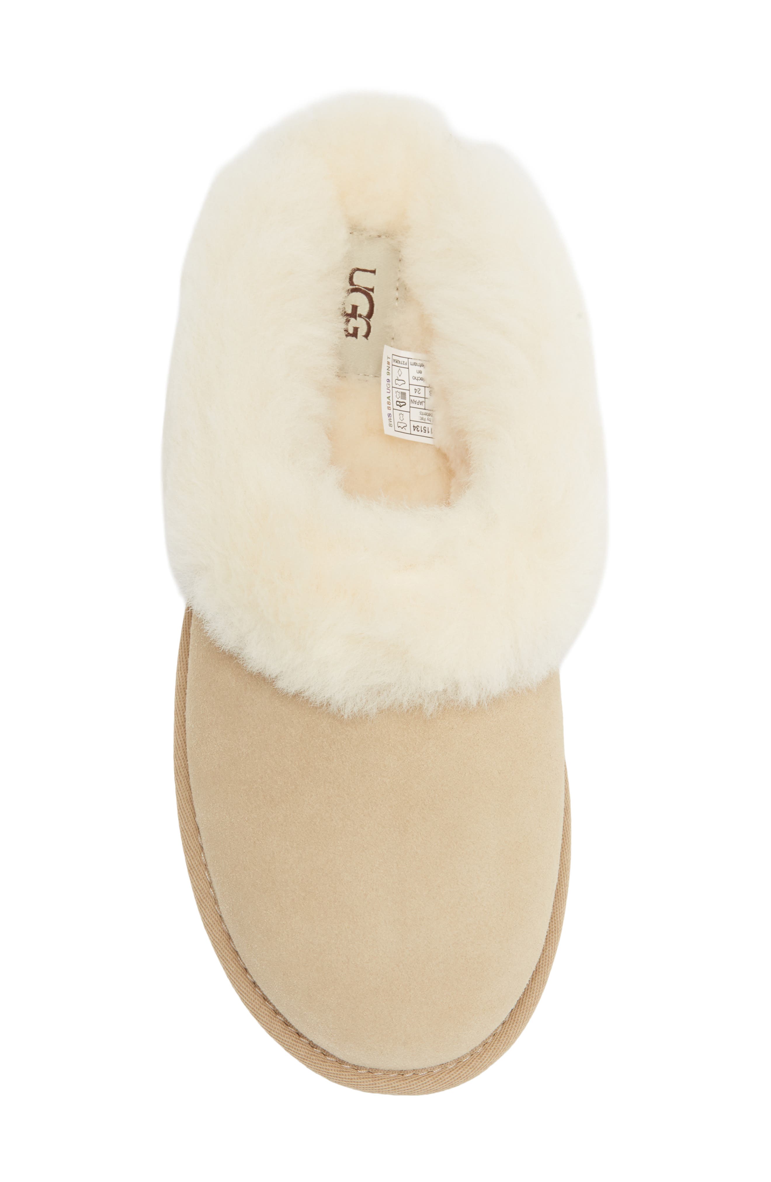 Clugette Genuine Shearling Clog, Alternate, color, SAND