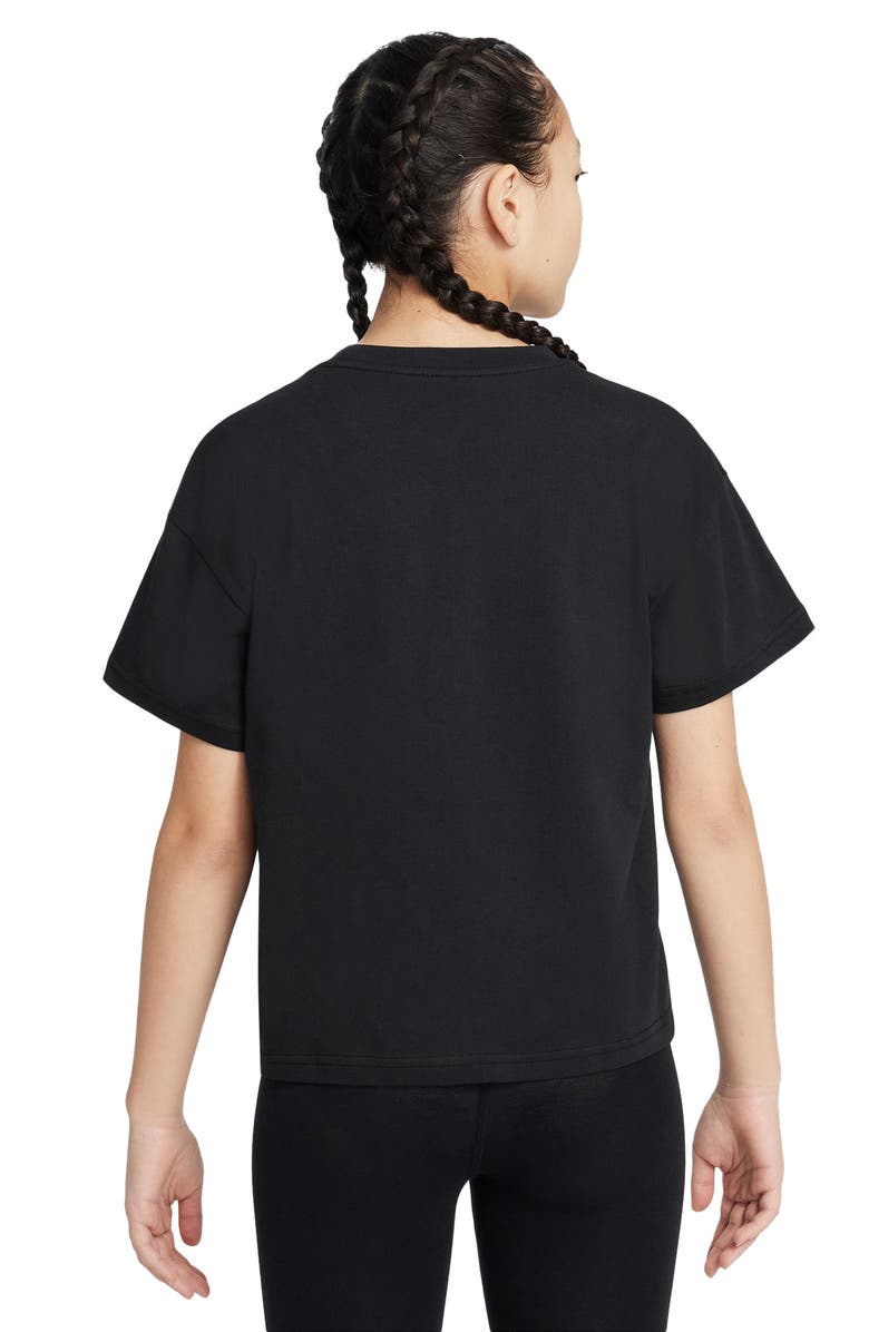 Nike Kids' Sportswear Embroidered Cotton T-Shirt, Alternate, color, 