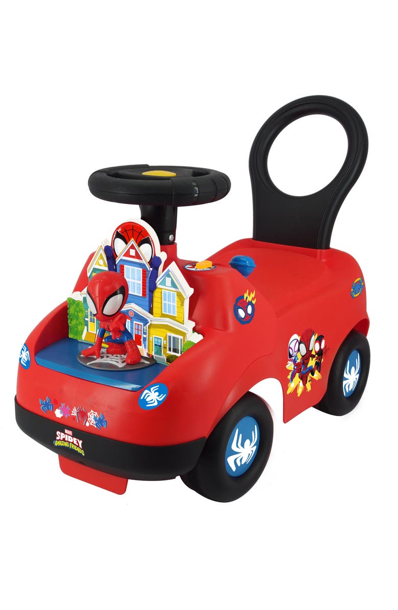 Marvel Kiddieland Lights N
Sounds Spidey Adventure Rideon, Main, color, Multicolored
