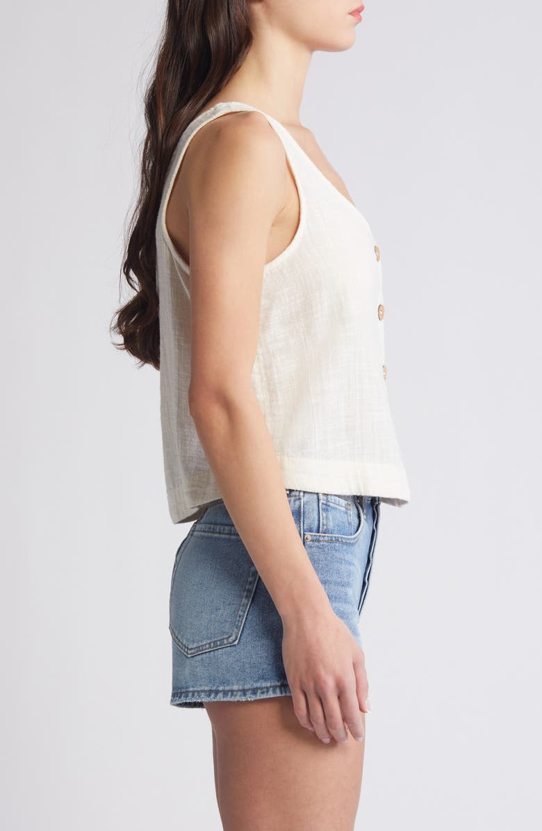 Rip Curl Classic Surf Cotton Crop Button-Up Tank, Alternate, color,