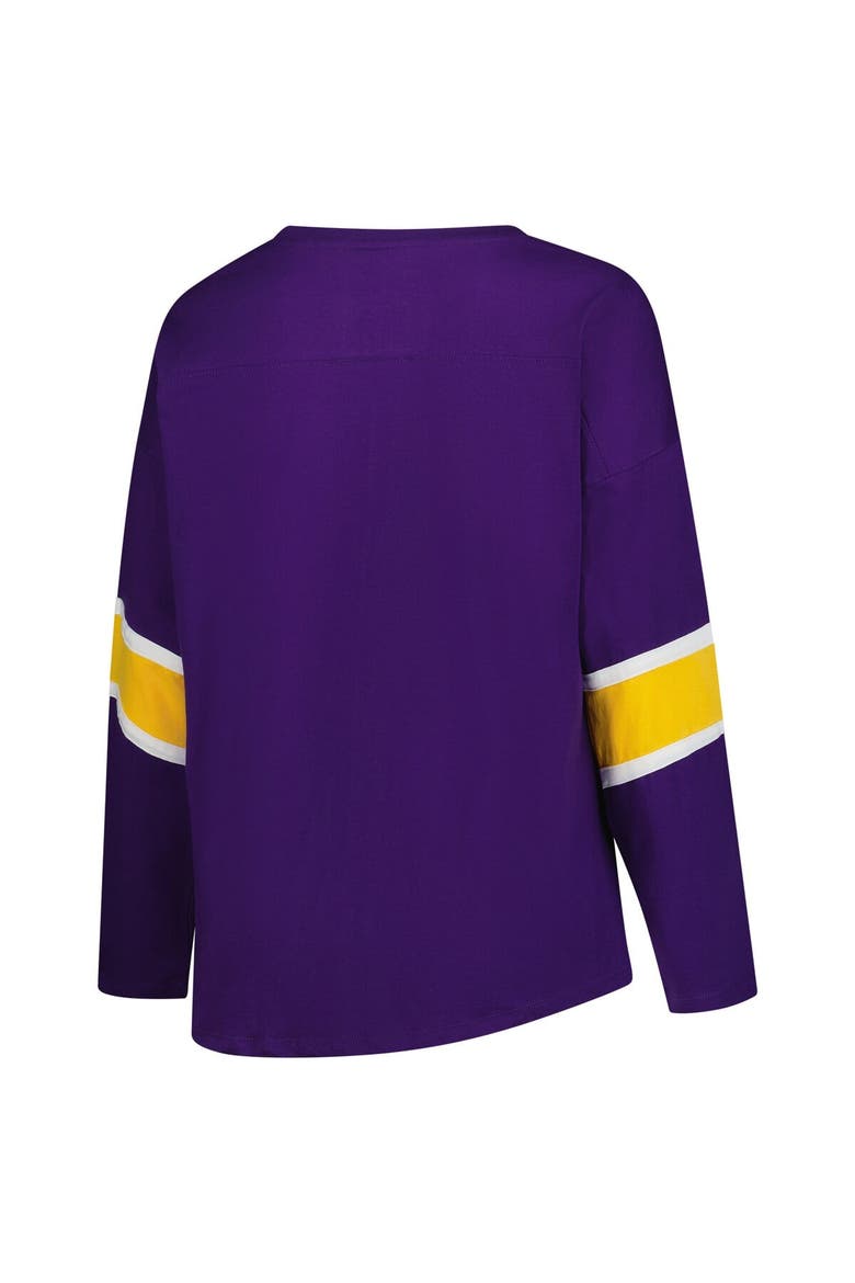 Women's Fanatics Purple Minnesota Vikings Plus Size Redzone 3/4-Sleeve Scoop Neck T-Shirt, Alternate, color, Purple