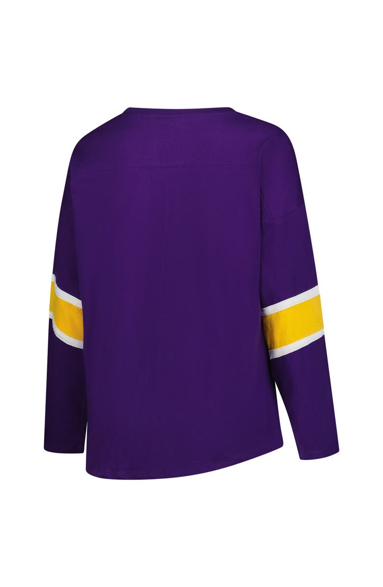 FANATICS Women's Fanatics Purple Minnesota Vikings Plus Size Redzone 3/4-Sleeve Scoop Neck T-Shirt, Alternate, color, Purple