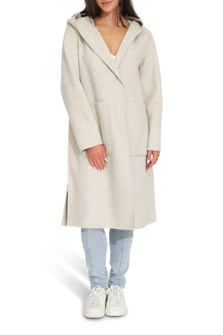 Walk This Way Wool Blend Coat, Alternate, color, OAT MARLE