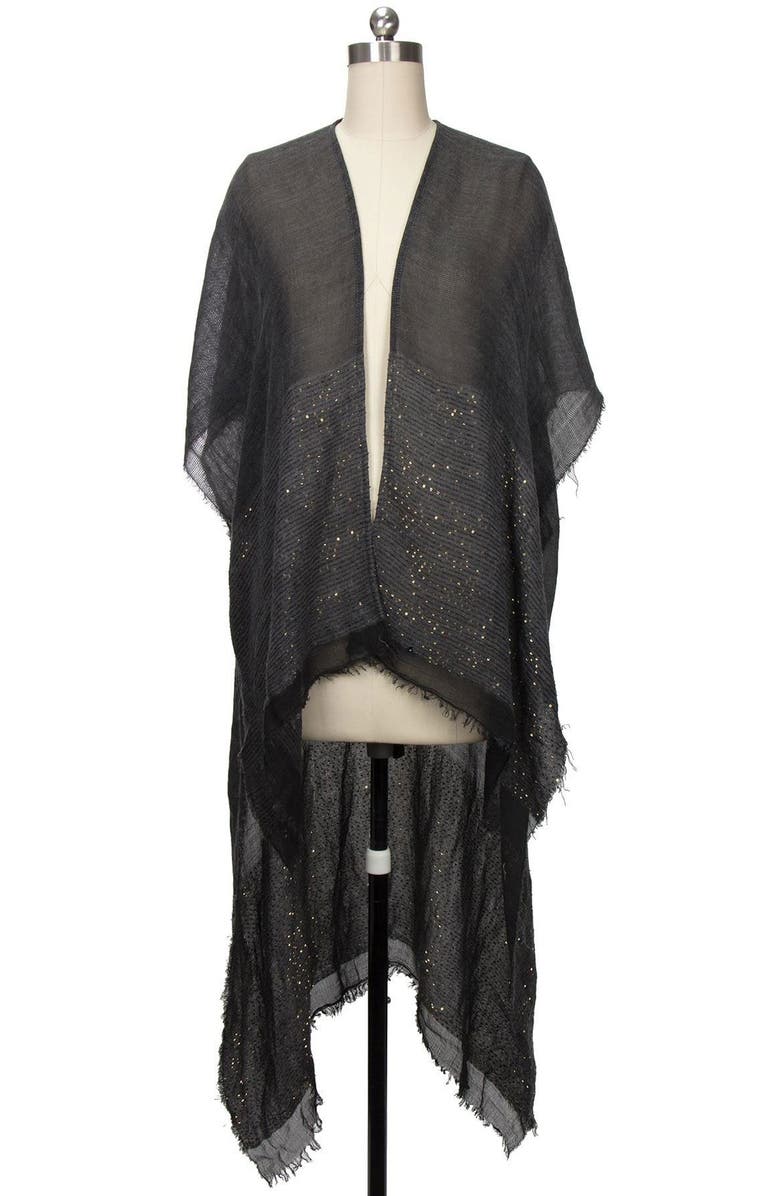 SAACHI Embellished Asymmetrical Hem Duster, Main, color,