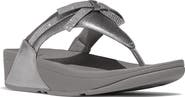 FitFlop Lulu Glitz Bow Post Toe Wedge Sandal