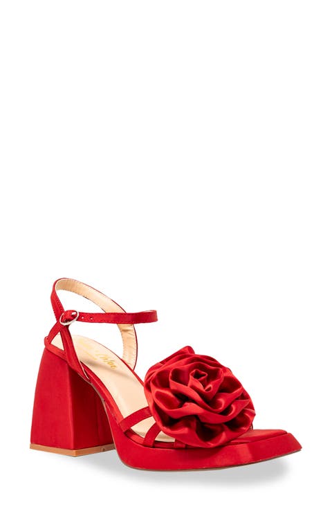 Danielle Rosette Platform Sandal (Women)