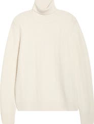 BOSS Hatilo Chevron Stitch Turtleneck Virgin Wool Sweater